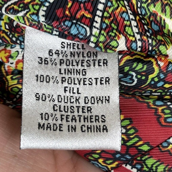 Talbots Red Duck Down Puffer Vest - Picture 4 of 5